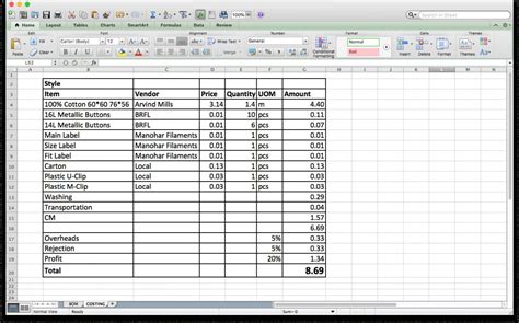 sheet metal costing template|how to create costing template.